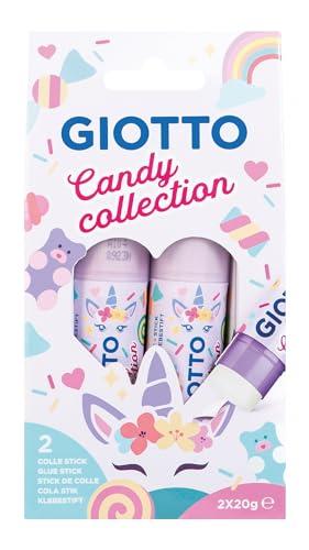 GIOTTO- Stick di Colla Candy Collection, Colore Trasparente, F546700
