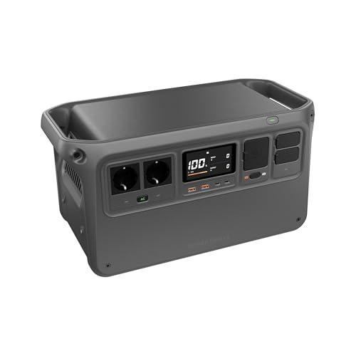 DJI Power 1000 V2 - Power station portatile 1024 Wh, ricarica rapida in 37 minuti da 0% a 80%, dimensioni compatte, batteria LiFePO4, 2600 W Power Station Solar, generatore elettrico per campeggio