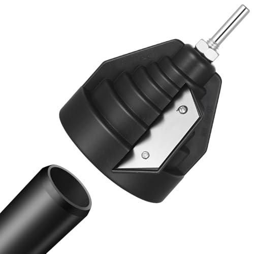 Sbavatore per tubi, utensile per smussare tubi in plastica, utensile per sbavare tubi per smussare, affilatrice per tubi in PE, sbavatore per tubi in PE per tubi plastica da 20, 25, 32, 40, 50, 63 mm