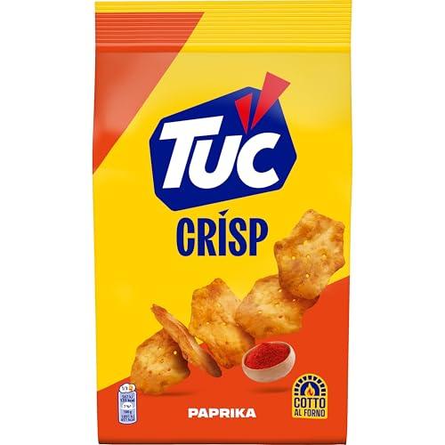 Tuc Crisp, Gusto Paprika, Sfogliatine Croccanti a Base di Patate cotte al Forno con Grano 100% Italiano, 100 g