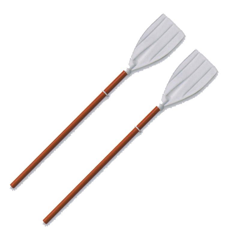 Generico Coppia di Remi in Alluminio da 140 cm con Pala Fissa in ABS