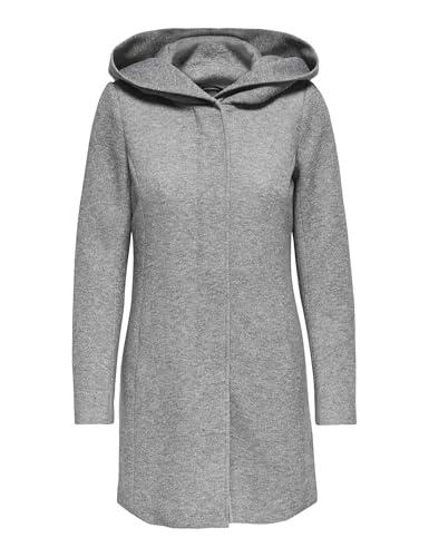 ONLY 15142911, Giubbotto Donna, Grigio (Light Grey Melange), 44 (Taglia Produttore: XX-Large)