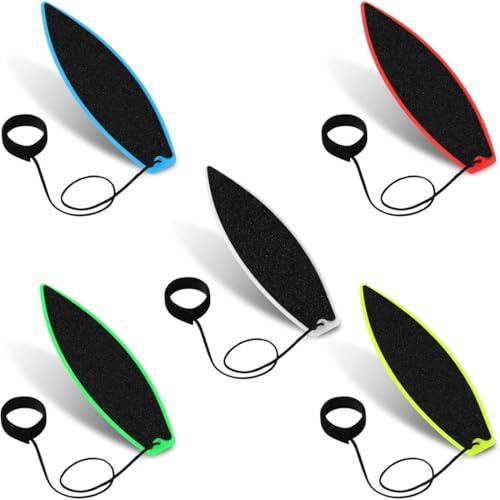 ZORVYN 5 pezzi Tavola da surf per dita, Mini tavola da surf, Per auto al vento, Per bambini, adolescenti, adulti, Pratica al chiuso e all'aperto (5 colori)
