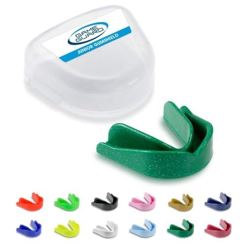 Game Guard paradenti/protezione gengivale – Paradenti/protezioni gengivali modellabili Colori a scelta – Adulto/Junior/Bambini/Bambini/Giovani – Approvato CE, Ottimo per sport scolastici, rugby hockey