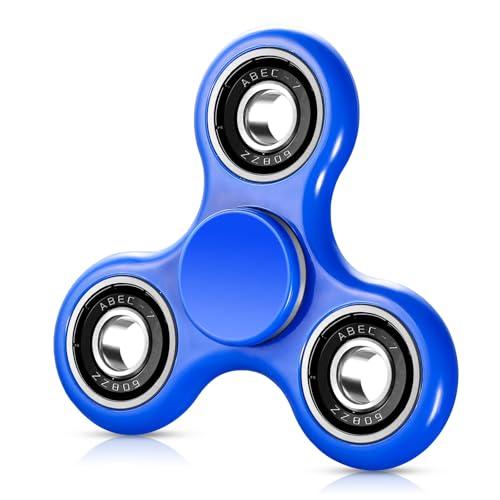 SCIONE Fidget Spinner Giocattolo sensoriale a mano Fidget, Regali di festa per bambini adulti per alleviare lo stress da ansia compleanno (Blu)