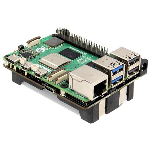 Geekworm X1205 5V UPS HAT Shield for Raspberry Pi 5|Max 5.1V 6A Output|Wide 9-18V Input|Auto Power On|Safe Shutdown |Power Loss Detection Function