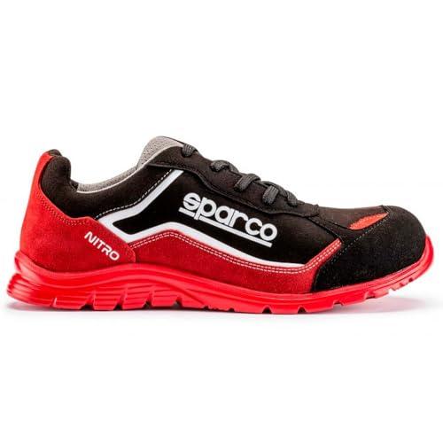 Sparco - Nitro Marcus ESD S3L SR FO - Scarpe Antinfortunistiche Running Unisex - Calzature da Lavoro Idrorepellenti - Puntale Composito - Suola Antiscivolo - Traspiranti - EU 42