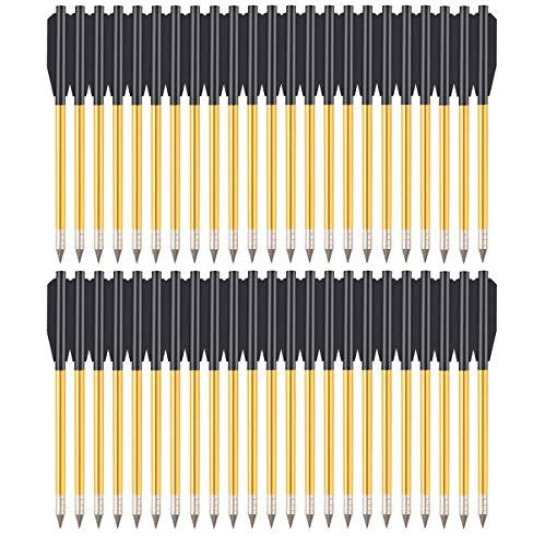 PMSM 6,5 Pollici Frecce Balestra Pistola,Freccia in Alluminio per 50-80 lbs Pistola Balestra,Bulloni per Balestra per Bersaglio Precisione, Piccolo Gioco di Caccia (36Pezzi)