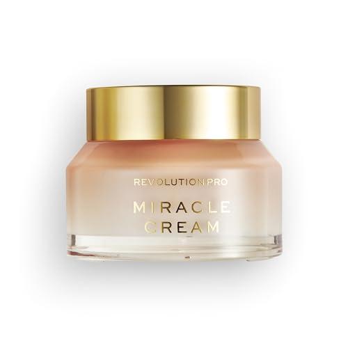 Revolution Pro, Miracle Cream, crema viso idratante e abbellente, riduce il colorito spento, formula leggera, contiene acido ialuronico e niacinamide, 50ml