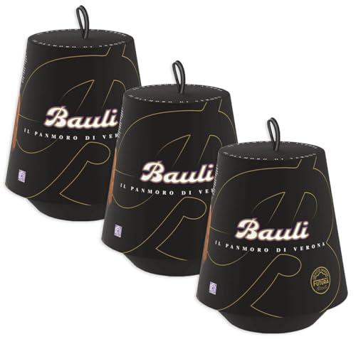3X Bauli Il Panmoro di Verona Panmoro con Cacao, Gocce di Cioccolato Bustina di Cacao Zuccherato 100g