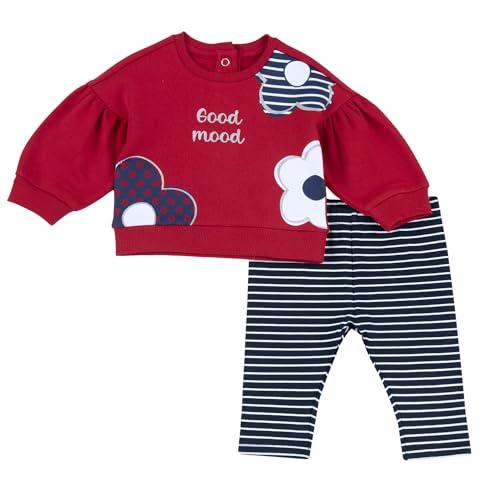Chicco Outfit Due Pezzi: Leggings e Felpa Neonata 0-24 mesi, Rosso (1), 3 anni, Designed in Italy