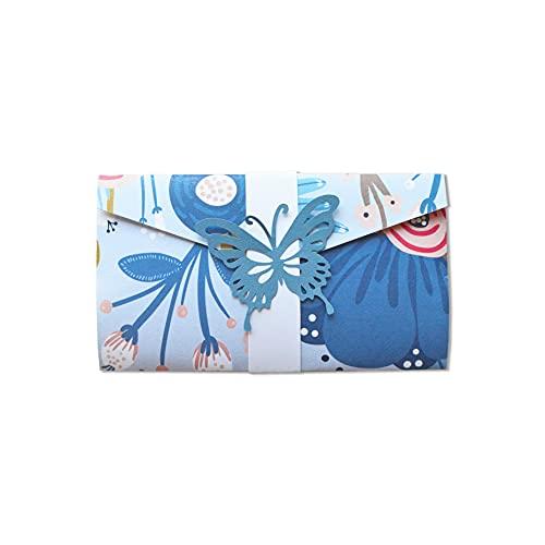 Porta soldi - pocketfold - raffinato - florealele - cerimonie - (busta formato 10 x 18 cm) + biglietto senza scritte all'interno - ideale per contenere banconote - realizzato interamente a mano.