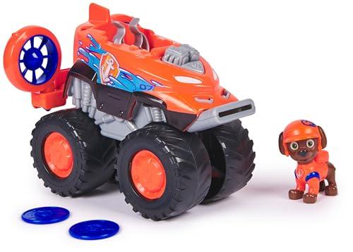 Paw Patrol: Rescue Wheels, Hovercraft di Zuma, Veicolo Giocattolo con Lanciamissili e Personaggio Collezionabile, Giocattoli per Bambini e Bambine, 3+ Anni