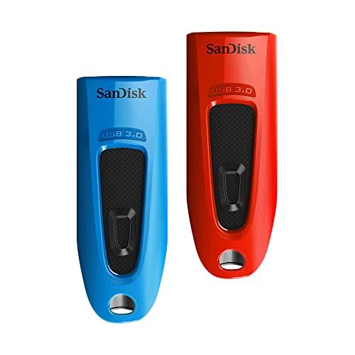 SanDisk 64 GB Ultra Unità flash USB 3.0, fino a 130 MB/sec, 2 Schede