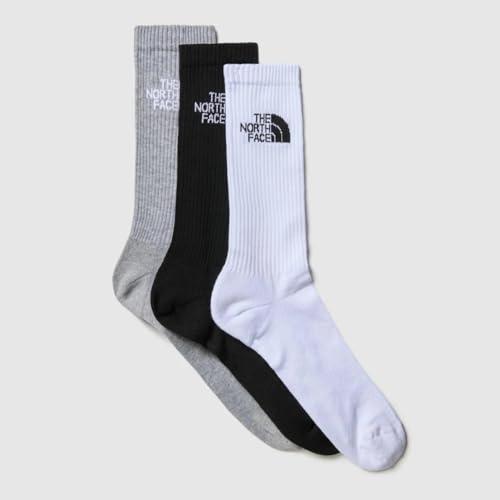 THE NORTH FACE NF0A882H3OW MULTI SPORT CUSH CREW SOCK 3P Calzini Uomo BLACK ASSORTED Taglia XS