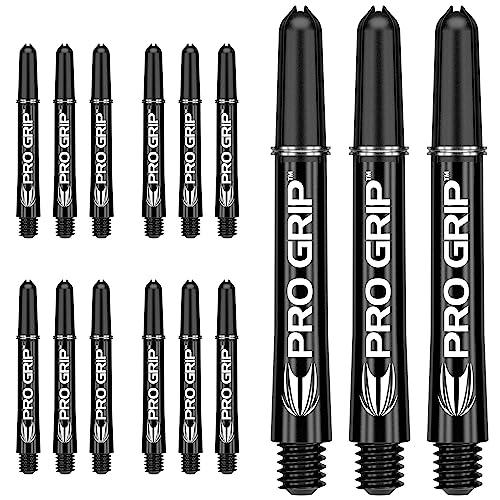 TARGET Darts 5 X Sets of PRO Grip Shaft-15 in Total, Alberi per Freccette Unisex, Nero, Intermediate-41mm