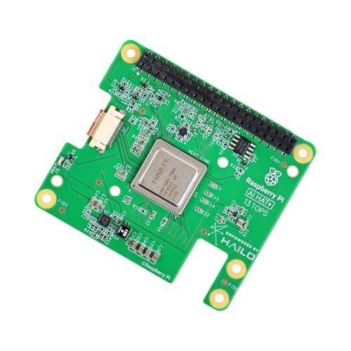 Yahboom Hailo-8L/Hailo-8 AI Acceleration Module,13 TOPS/26 TOPS Computing Power,PCIe to M.2 SSD Expansion Board Kit,Compatible with RPi-5 (Hailo-8L 13T AI HAT+ Official Kit)