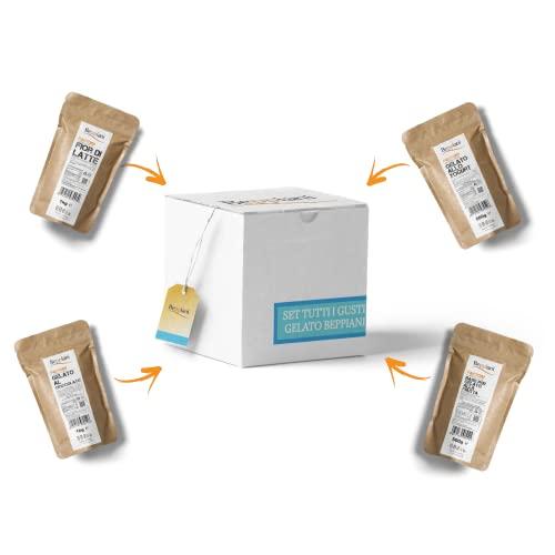 Preparato per gelato professionale Beppiani 🍨base gelato, con o senza gelatiera 👨‍🍳facile preparazione, risultato da gelateria, ricetta semplice✅ (TUTTI I GUSTI - MAXI SET)