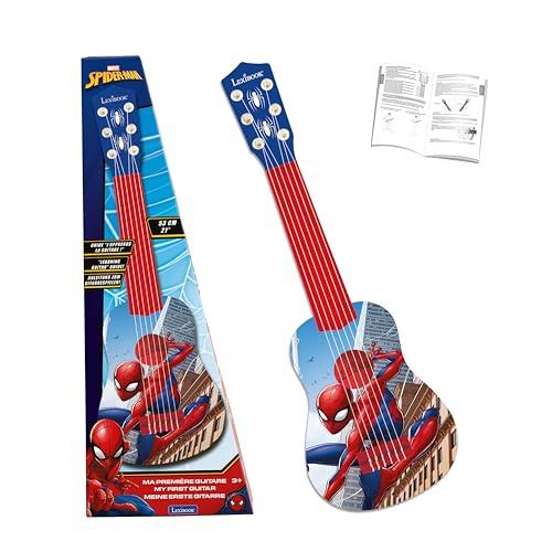 Lexibook Marvel Spider-Man Peter Parker La mia Prima Chitarra, 6 corde in nylon, 53 cm, guida inclusa, blu / rosso, K200SPLXB