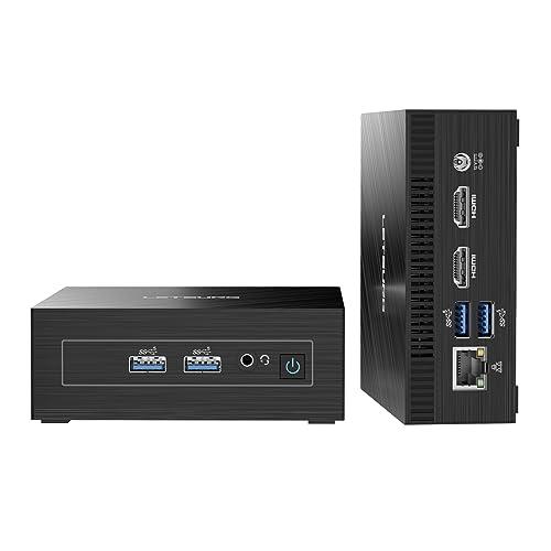 LETSUNG Mini PC GoLite 11, Intel Celeron N4000 (fino a 2,6 GHz), 8 GB LPDDR4 128 GB M.2 SSD Mini PC Windows 11 Pro, NUC PC Mini Computer Dual WiFi 5/BT 4.2/HDMI, per Ufficio/Studio/Home