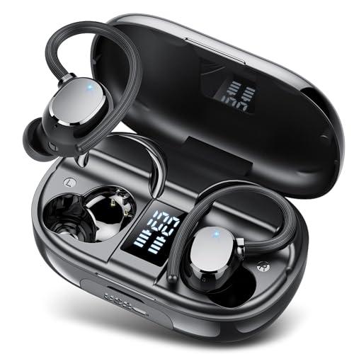 Cuffie Bluetooth, 2025 Auricolari Bluetooth 5.3 con 4 Mic, Cuffie Wireless In Ear HiFi Stereo, 128 Ore LED Display, Touch Control, Cuffie Senza Fili IP7 Impermeabili, per Sport Running, USB-C