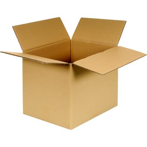 10 Scatole Trasloco 60x40x40 cm Doppia Onda, Avana – Scatoloni in Cartone Resistenti per Imballaggio e Spedizioni – Cartoni per Traslochi, Grandi, Facili da Montare, Ideali per Casa e Ufficio