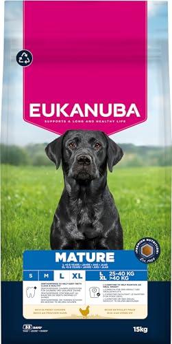 Eukanuba Mangime secco per cani con pollo fresco per razze di taglia grande, mangime secco premium per cani maturi, 15 kg