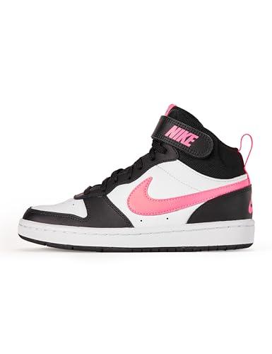 Nike CD7783-005 Court Borough Mid 2 (PS) Uomo, Black/Sunset Pulse-White EU 34