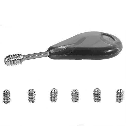 Tbest Surf Quilla Tornillo,Fin Key Pinne Sostituzione per Chiave, Accessorio Sostituzione per La Sostituzione Dell'Aletta della Pinna da Surf FCS con Viti Sostituzione per Grani 6 Pz 5 Cm
