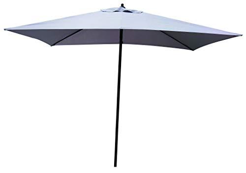 Linea Garden Friend O850304 Ombrellone Push up 2x3 mt, Colore Grigio Struttura in Acciaio