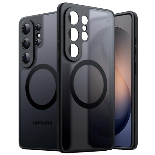 JETech Cover Magnetica per Samsung Galaxy S26 Ultra, Compatibile con MagSafe, Protezione Completa dell'Obiettivo della Fotocamera, Custodia Antiurto con Retro Opaco Traslucido (Nero)