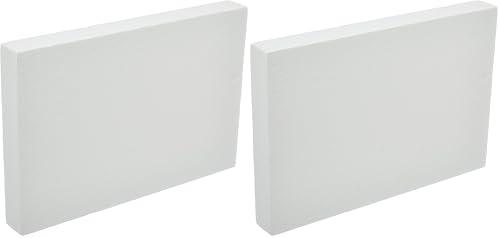 Decora 0173929 Basi rettangolari in polistirolo Ideali per esercitazioni e per Realizzare Torte a Piani dall'aspetto Perfetto, Dim. 30 X 45 X H 5 CM (Confezione da 2)