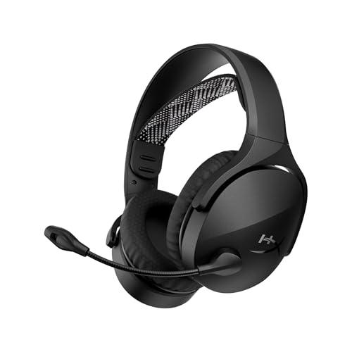 HyperX Cloud Jet - Cuffie da gioco Dual Wireless da 2,4 GHz e Bluetooth, PC, Mac, PS5, PS4, driver da 40 mm, durata della batteria 25 ore, microfono girevole a mute, design leggero, nero