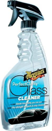 Meguiar's Perfect Clarity Glass Cleaner, Pulitore Vetri - Rimuove Sporcizia e Residui, Formula Anti-Appannamento, Dona Massima Trasparenza, 473 ml, G8216EU