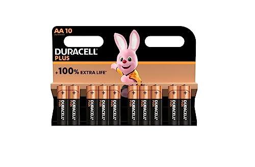 10X Duracell AA Plus (1 Blister Da 10 Batterie) 10 Pile Stilo (LR6/MN1500)