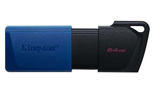 Kingston DataTraveler Exodia M PenDrive USB 3.2 Gen 1 DTXM/64GB - con cappuccio removibile (Nero + Blu)