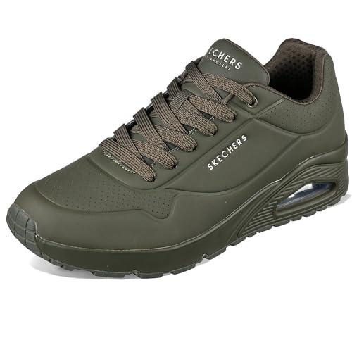 Skechers Uno Stand On Air, Sneaker Uomo, Olive Durabuck Mesh, 42 EU