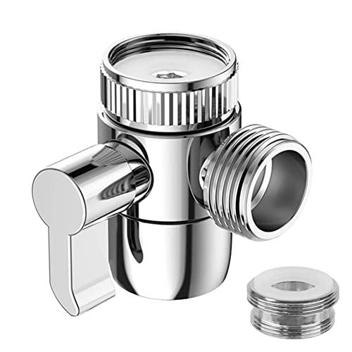 Deviatore Rubinetto 3 Vie Valvola Deviatore Doccia Ottone Deviatori Doccia Lavandino Cromo Lucido Rubinetto Lavello Splitter per Lavandino Della Cucina o del Bagno