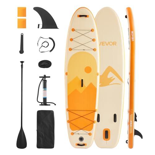 VEVOR Tavola da Paddle in Piedi 335,2 x 83,8 x 15,2 cm Tavola da Paddle SUP Ultraleggera, Tutti gli Accessori Inclusi, Pompa, Pagaia, Pinna, Zaino, Guinzaglio per Caviglia, Cinghia, Ponte Antiscivolo