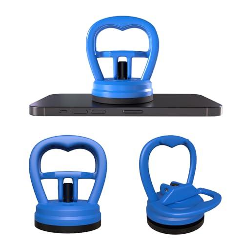 MMOBIEL Ventose 2 Pezzi - Ventosa per Vetro, Estrattore di Ammaccature e Strumento di Apertura per Dispositivi Elettronici fino a 10 kg - Piccole Ventosa per Impieghi Gravosi - Blu