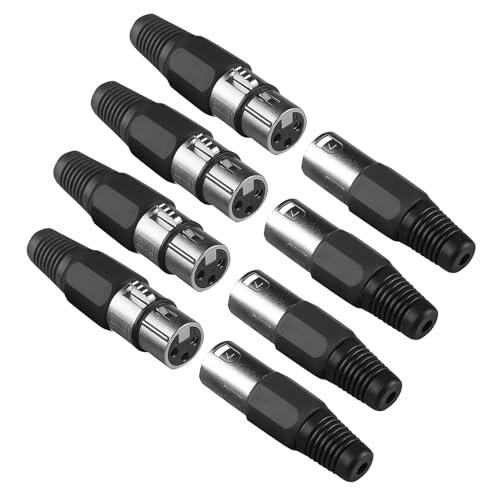 wecan Connettori Xlr Maschio Femmina 3 Pin Testa Xlr per Cavo Dmx