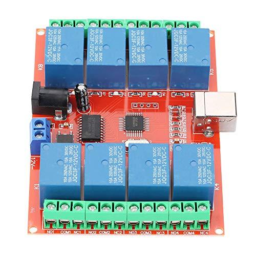 Modulo Relè Interruttore di Controllo USB Computer a 12V DC a 8 Canali Controller Interruttore USB con Chip di Controllo USB ad Alte Prestazioni Importato