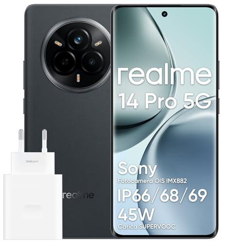realme 14 Pro 5G Smartphone, 8GB di RAM e 256GB di memoria, MediaTek Dimensity 7300, fotocamera OIS da 50MP, display curvo 3D da 6,77
