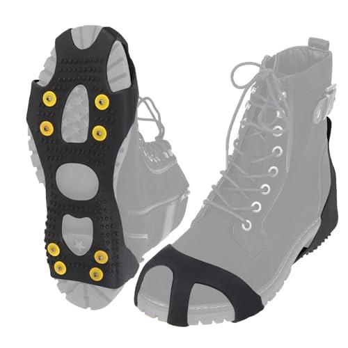 ALPIDEX Ramponi Ghiaccio Spikes Sostituzione Ghiaccio Artigli Scarpa Neve Ice Grips Ramponi Antiscivolo Missure 35-47, Taglia:S