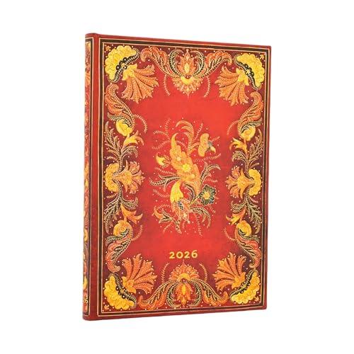 Paperblanks | 2026 Fiammetta | Fiammetta | 12 Mesi | Midi | Orizzontale | Chiusura con Fascia Elastica | 160 Pg | 100 GSM
