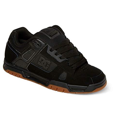 DC Shoes - Sneaker Stag, Uomo, Nero (Black/Gum), 39