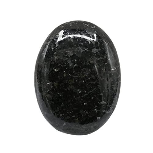 Pietra di cristallo di Nuummite per la guarigione dei cristalli - Regali di alta qualità per alleviare lo stress e meditare, cristallo naturale per la crescita spirituale e l'energia positiva