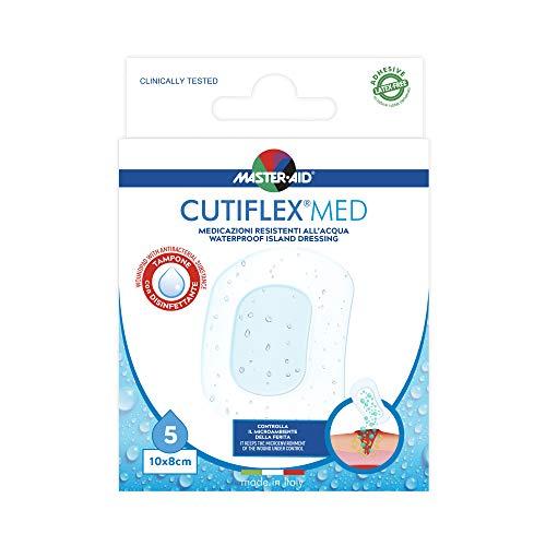 MASTER AID Cutiflex Med 10 X 8 Cm, Bianco/Blu 5 Unità