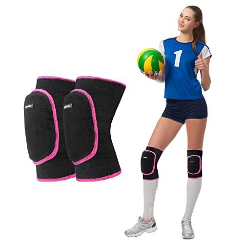 EULANT Elastico Ginocchiere Pallavolo Donna,Morbido Ginocchiere Danza,Protezione del Ginocchio Sport per Bambini & Junior & Adulti per Bici mtb Calcio Basket Scooter Ginnastica Ritmica Gattonare