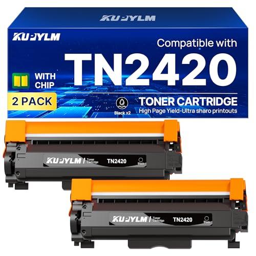 KUPYLM TN2420 TN 2420 Toner Compatibili per Brother TN2420 Compatibili per MFC L2710DW MFC L2710DN HL-L2310D HL-L2350DW MFC L2750DW DCP-L2510D HL-L2375DW MFC L2730DW DCP-L2530DW DCP-L2550DN (2 Nero)